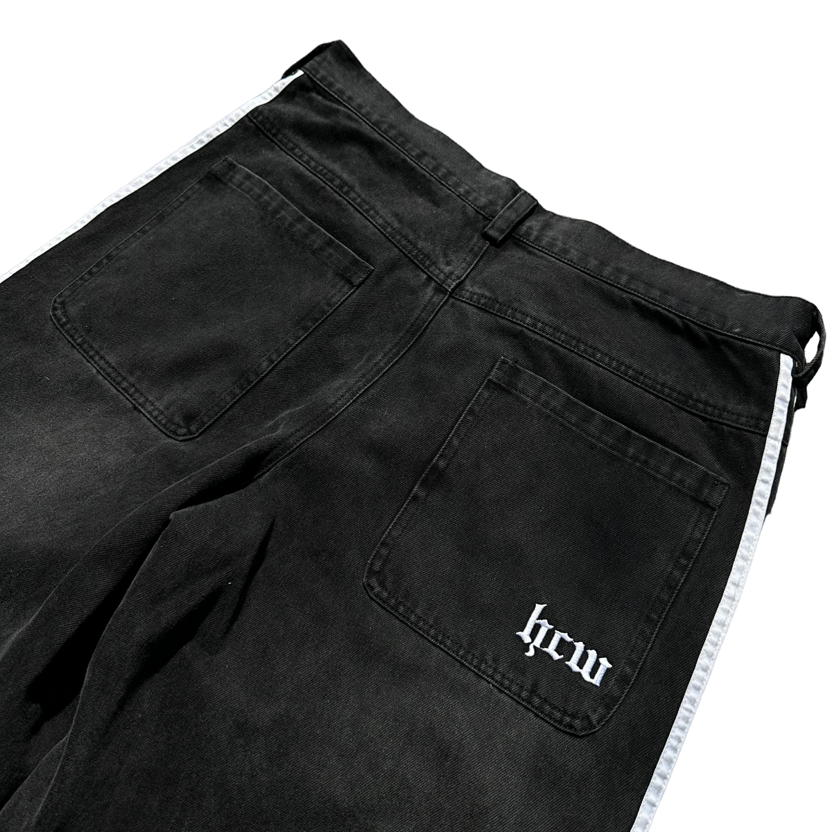 TRACK JEANS (BLACK/WHITE) - heavencanwait.store TRACK JEANS (BLACK/WHITE) - heavencanwait.store