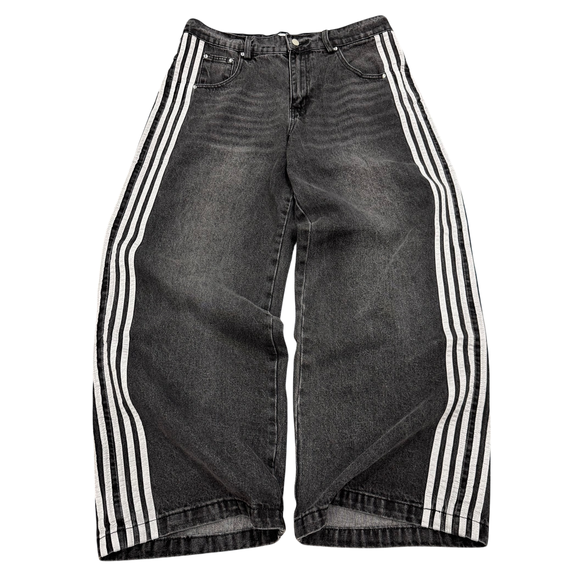 TRACK JEANS (GREY) - heavencanwait.store