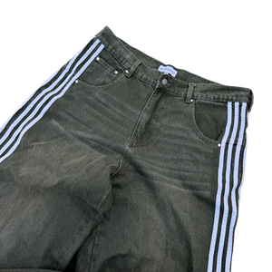 TRACK JEANS (GREEN/WHITE)