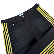 Load image into Gallery viewer, TRACK JEANS (BLACK/YELLOW)