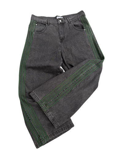 TRACK JEANS (STONE/GREEN)