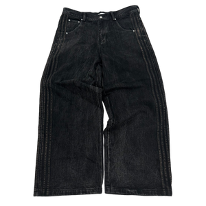 TRACK JEANS (BLACK/BLACK)