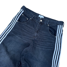 Load image into Gallery viewer, TRACK JEANS (NAVY/WHITE)