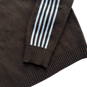 TRACK KNIT (BROWN/WHITE)