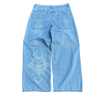 V2 SKULL JEANS (BLUE)