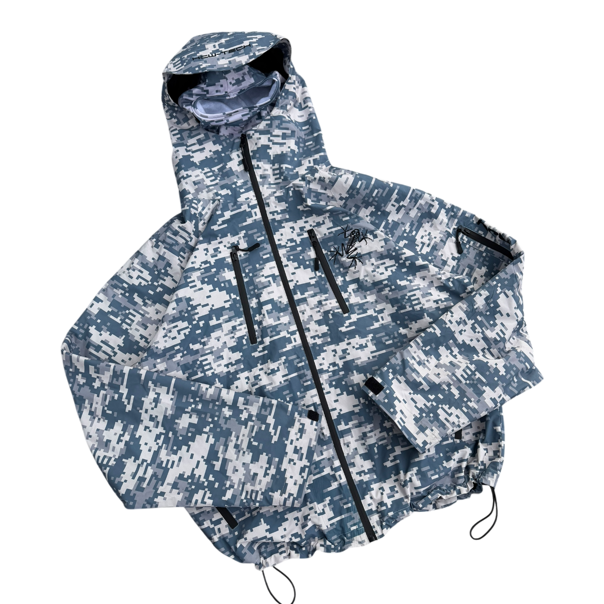 Tech Jacket Back View TECH JACKET (DIGI) – heavencanwait.store