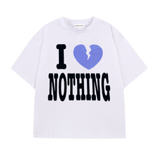 Load image into Gallery viewer, I &lt;3 NOTHING TEE (WHITE/BLUE)