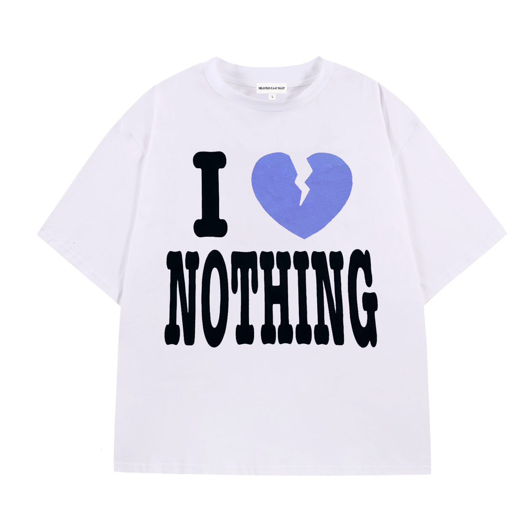 I <3 NOTHING TEE (WHITE/BLUE)