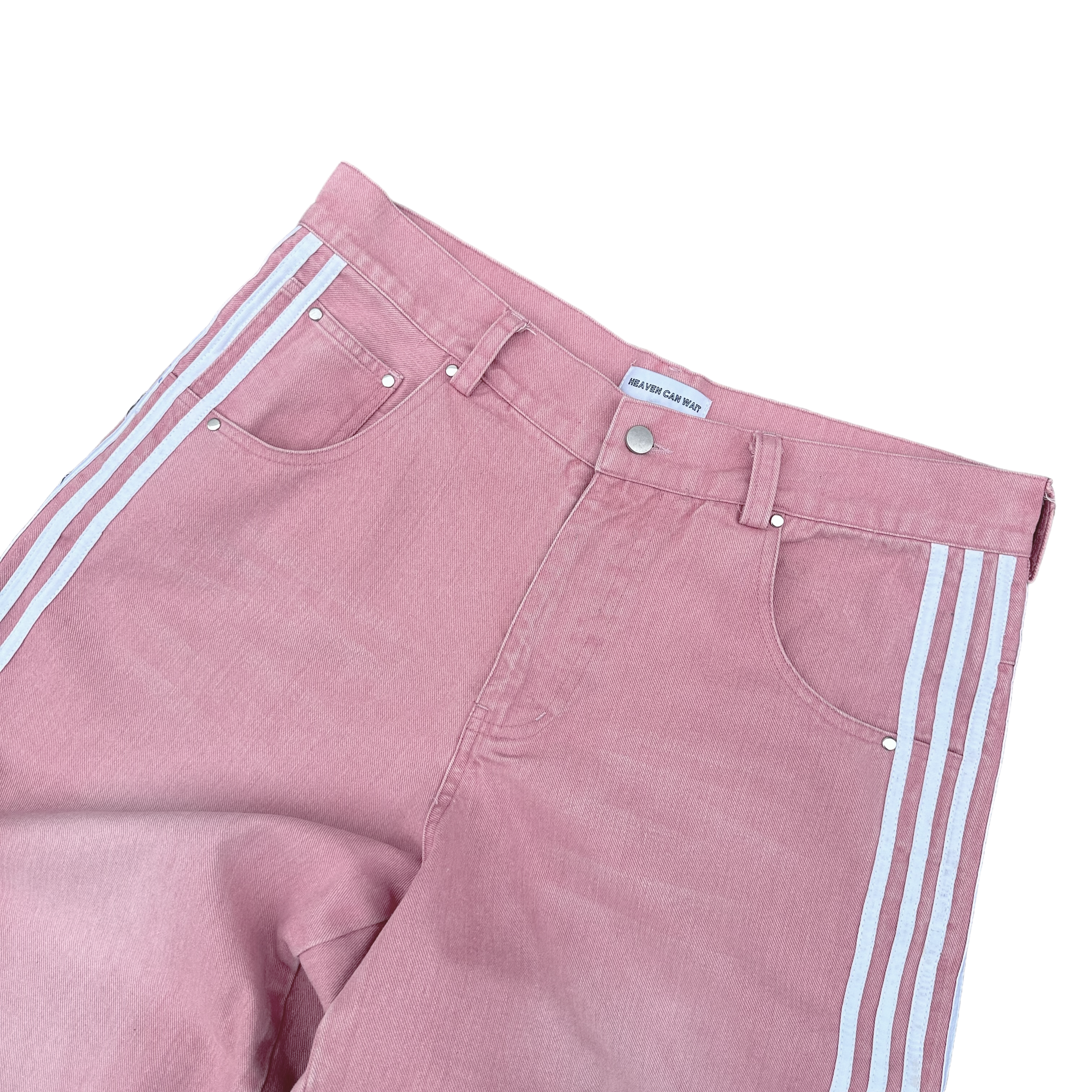 TRACK JEANS (PINK) – heavencanwait.store