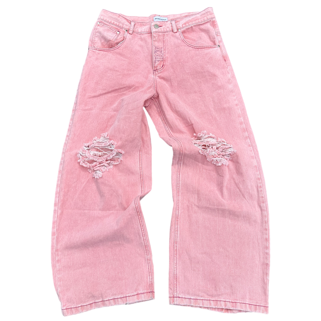 I <3 NOTHING JEANS (PINK)