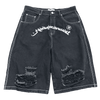 DESTROYED DENIM SHORTS