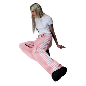 TRACK JEANS (PINK)
