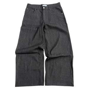 PIN STRIPE DENIM (BLACK)
