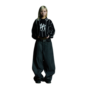 STRIPED KNIT POLO (BLACK)
