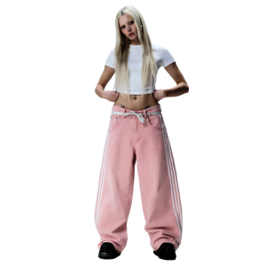 TRACK JEANS (PINK)