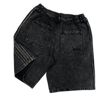 TRACK JORTS (BLACK) - heavencanwait.store