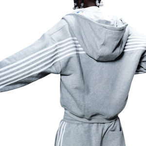 SPIKE HOODIE (GREY/WHITE)