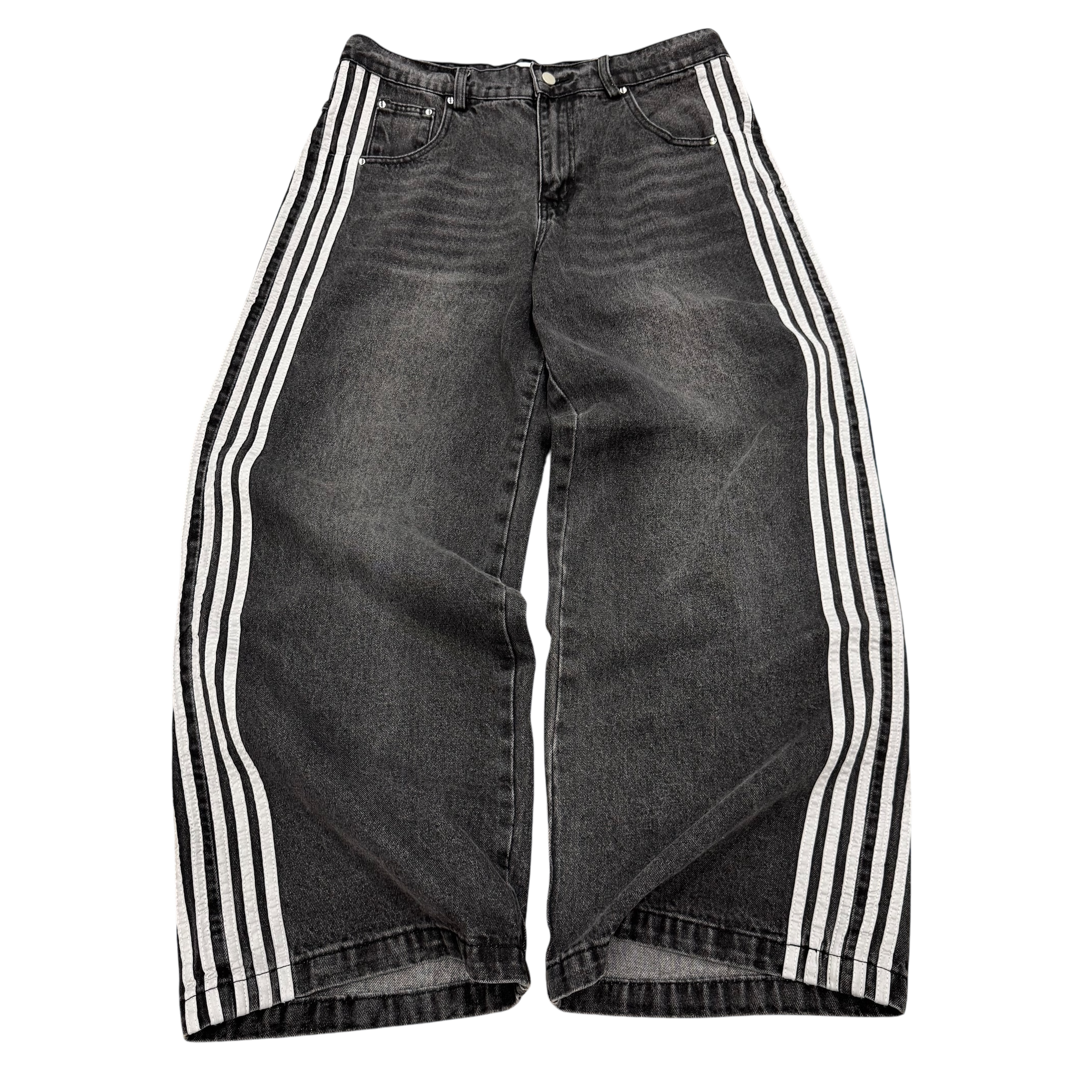 TRACK JEANS (GREY) - heavencanwait.store