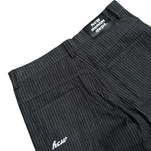PIN STRIPE DENIM (BLACK)