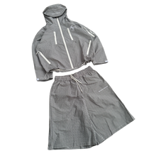 Load image into Gallery viewer, TECH SHORTS (BLACK PLAID)