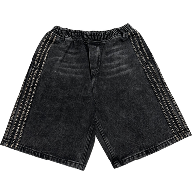 TRACK JORTS (BLACK)