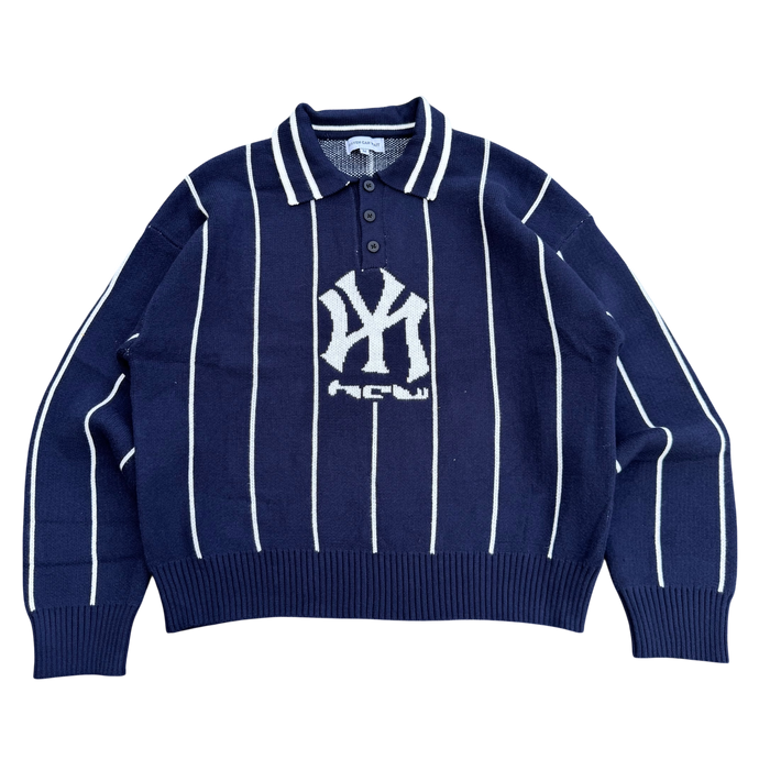 STRIPED KNIT POLO