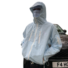 Load image into Gallery viewer, TECH JACKET (BLUE PLAID)