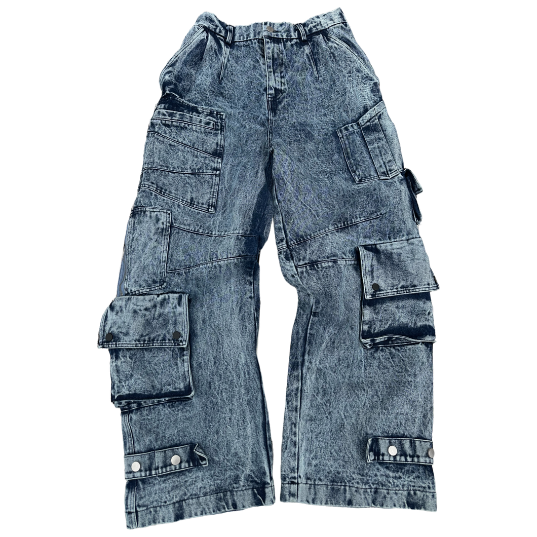 DENIM CARGOS (BLUE)