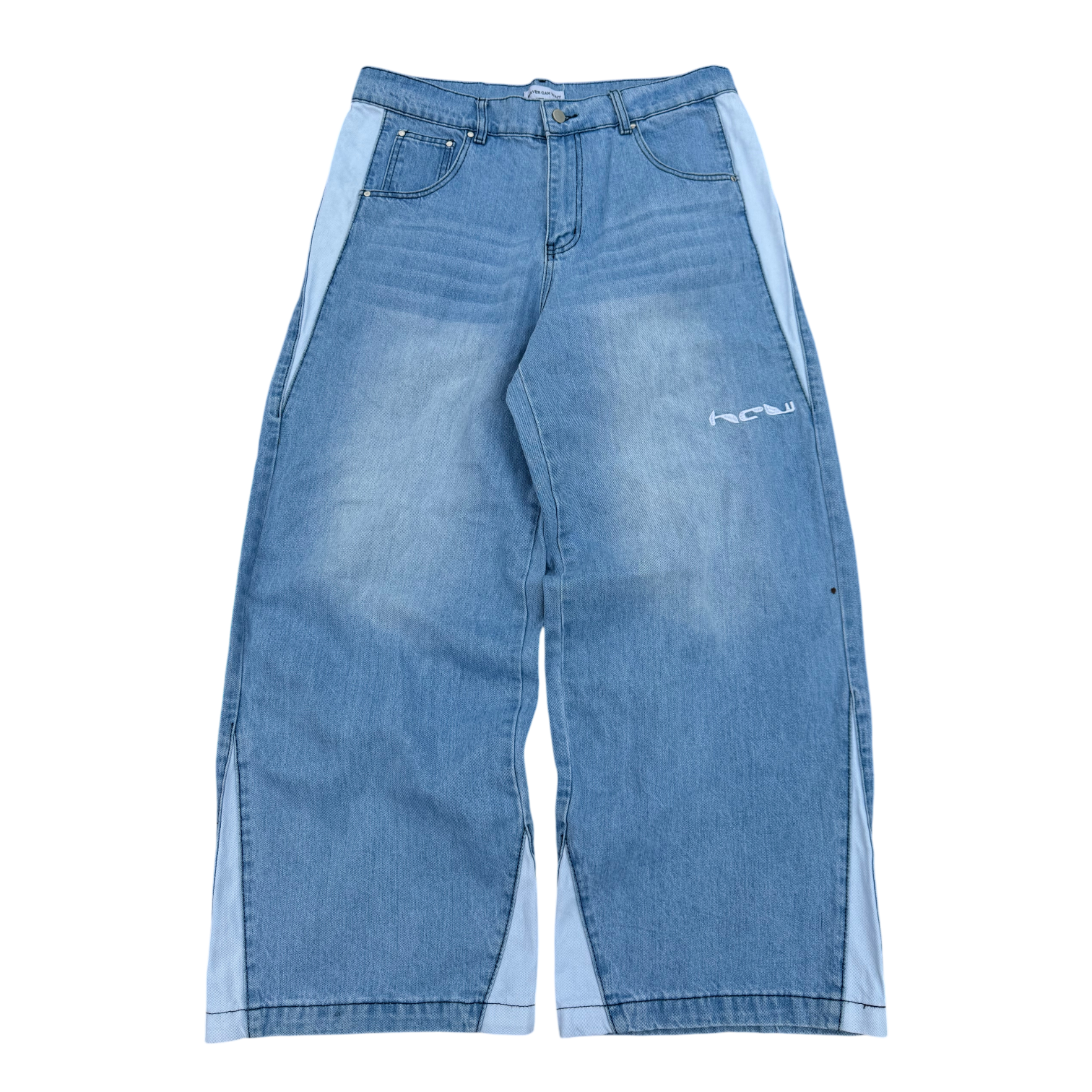 Heaven Can Wait denim wide TECH JEANS (BLUE) - heavencanwait.store