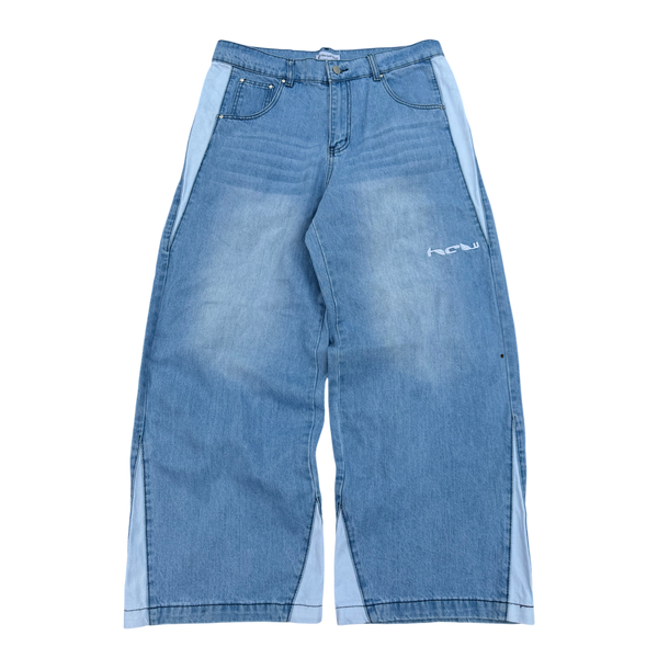 パンツ HCW Heaven can wait Denim Heaven Can Wait Mens Black Denim Jeans Purple Skeleton