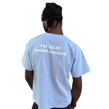Load image into Gallery viewer, EST. TEE (BLUE/WHITE)