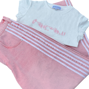 BABY TEE (PINK PLAID)
