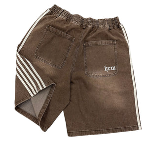 TRACK JORTS (BROWN)