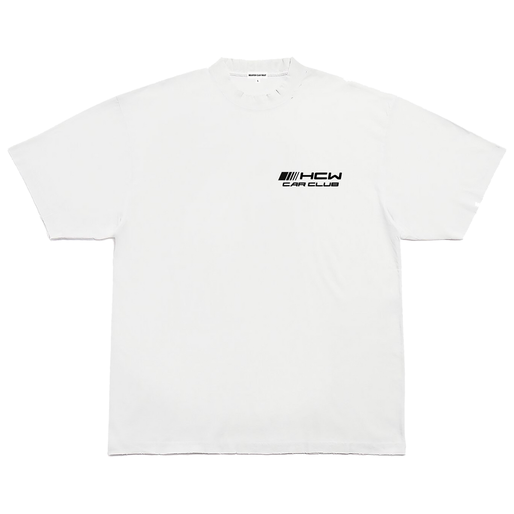 CAR CLUB TEE (WHITE)