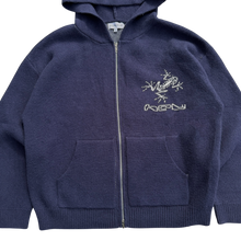 Load image into Gallery viewer, KNIT FROG HOODIE (NAVY)