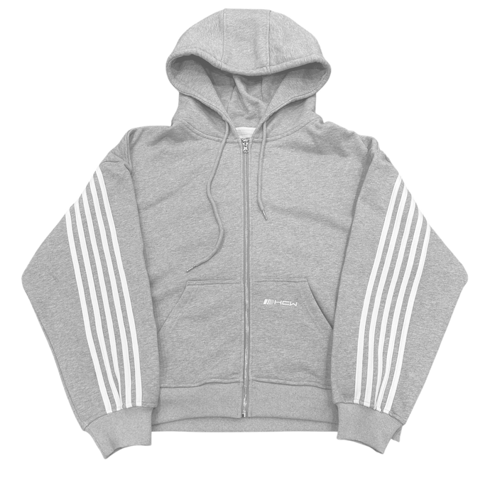 V2 SPIKE HOODIE (GREY/WHITE)