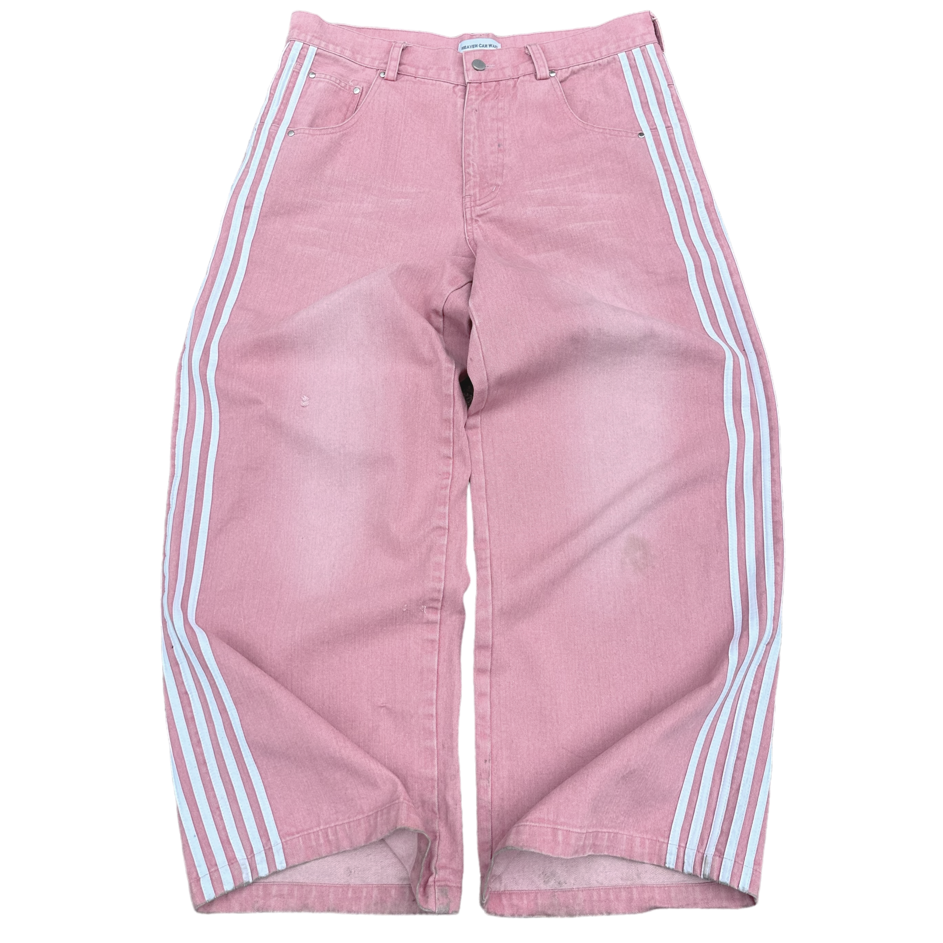haven can wait ピンクデニムパンツ TRACK JEANS (PINK) - heavencanwait.store
