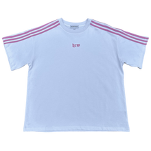 Load image into Gallery viewer, TRACK TEE (WHITE/PINK)