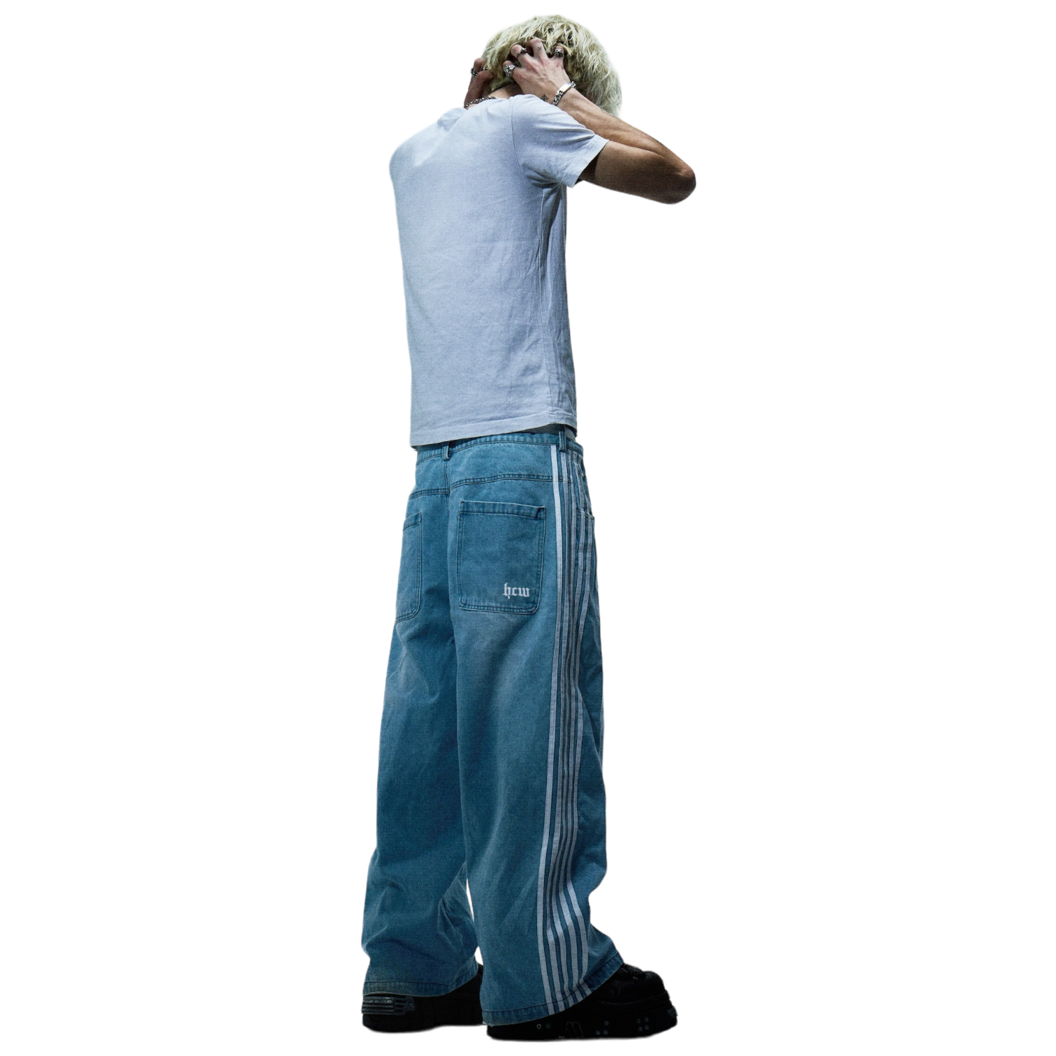 TRACK JEANS (BLUE) – heavencanwait.store TRACK JEANS (BLUE) – heavencanwait.store