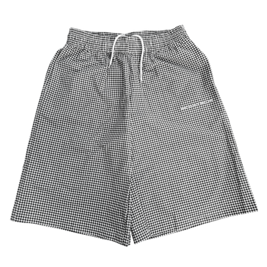 TECH SHORTS (BLACK PLAID)